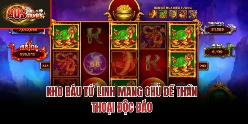 Kho báu tứ linh mang chủ đề thần thoại độc đáo